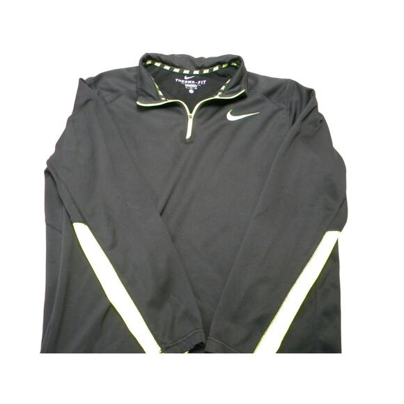 Nike Women's‎ Pull-Over Black Neon Green Running Thera Fit Size XL Athletic - Picture 1 of 6